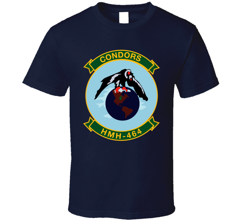 Usmc - Marine Heavy Helicopter Squadron 464 Wo Txt T Shirt