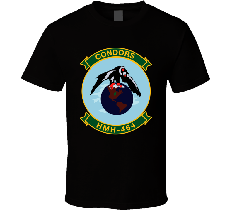 Usmc - Marine Heavy Helicopter Squadron 464 Wo Txt T Shirt