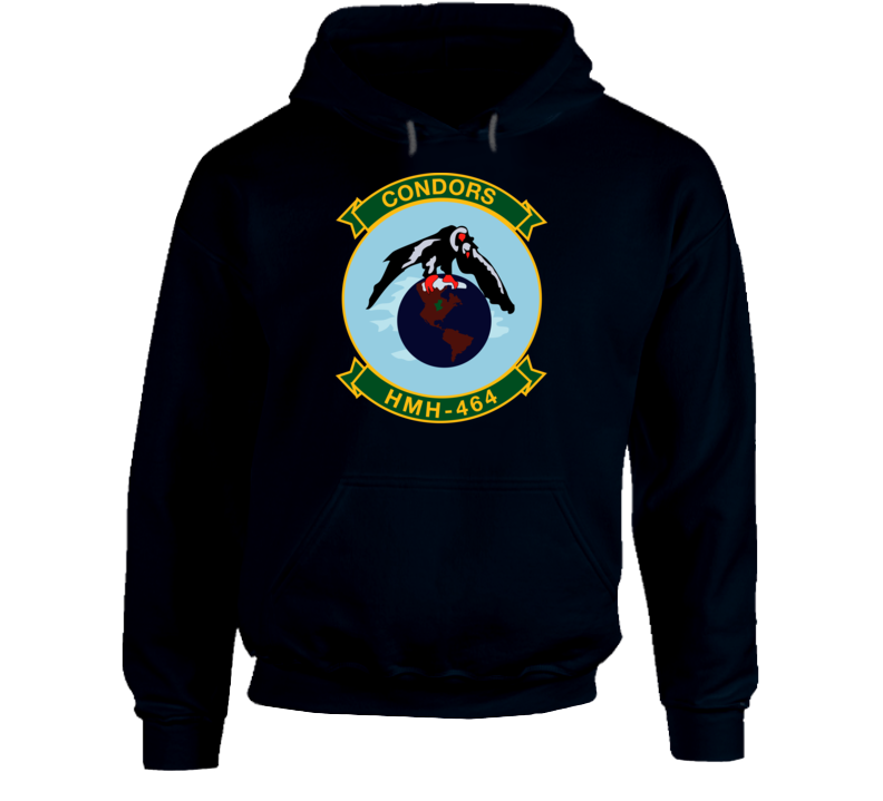 Usmc - Marine Heavy Helicopter Squadron 464 Wo Txt Hoodie