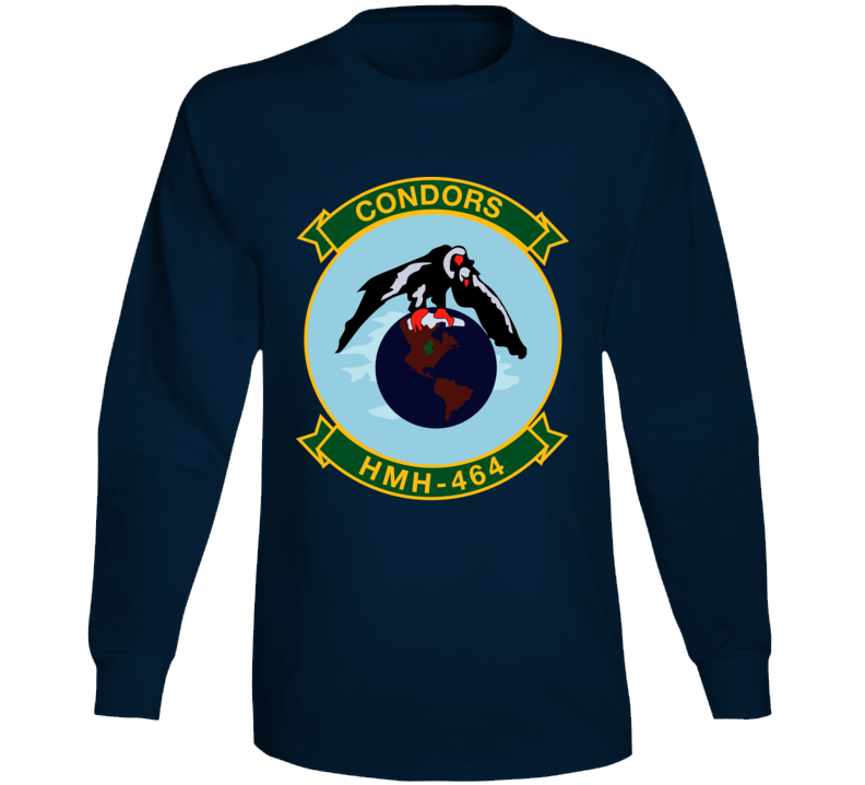 Usmc - Marine Heavy Helicopter Squadron 464 Wo Txt Long Sleeve