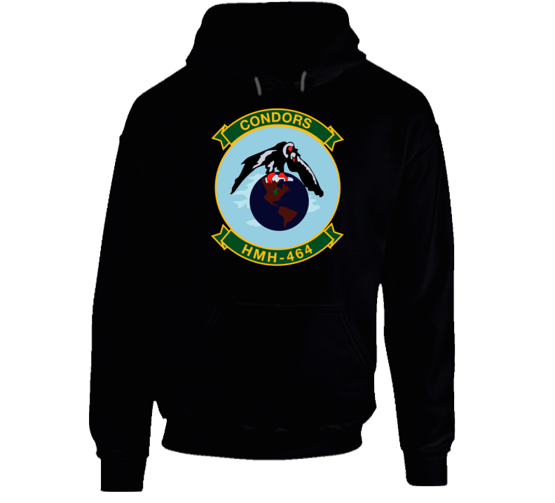 Usmc - Marine Heavy Helicopter Squadron 464 Wo Txt Hoodie