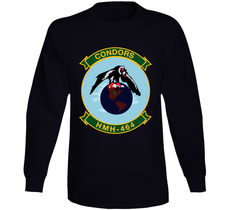 Usmc - Marine Heavy Helicopter Squadron 464 Wo Txt Long Sleeve