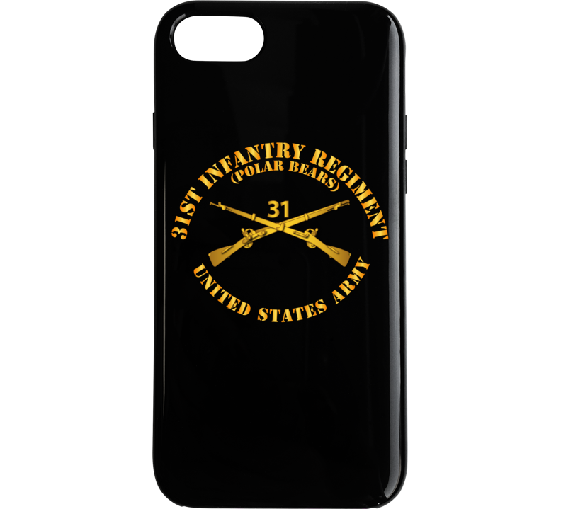 Army - 31st Infantry Regiment - Polar Bears - Infantry Br Phone Case