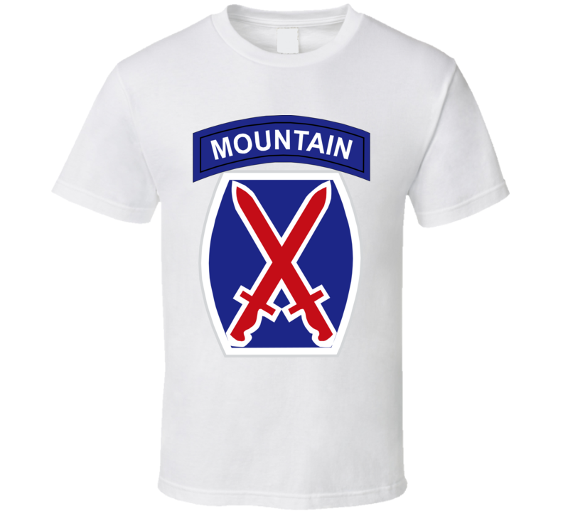  Army - 10th Mountain Division Wo Txt T Shirt