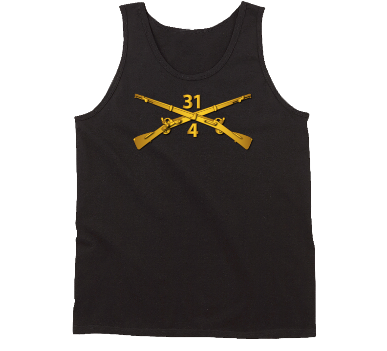 Army - 4th Bn - 31st Infantry Regiment Branch Wo Txt Tanktop