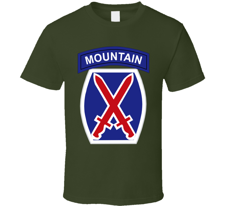  Army - 10th Mountain Division Wo Txt T Shirt