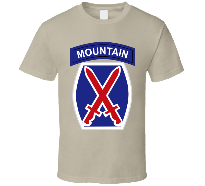  Army - 10th Mountain Division Wo Txt T Shirt