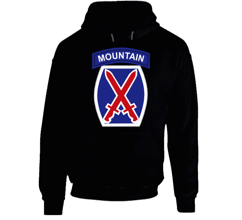  Army - 10th Mountain Division Wo Txt Hoodie