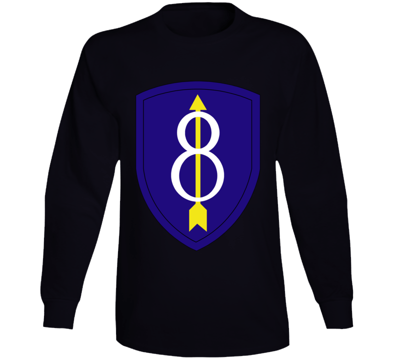 Army - 8th Infantry Division Wo Txt Long Sleeve