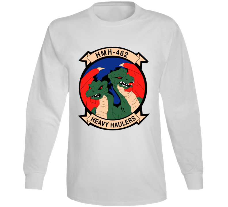 Usmc - Marine Heavy Helicopter Squadron 462 Wo Txt Long Sleeve