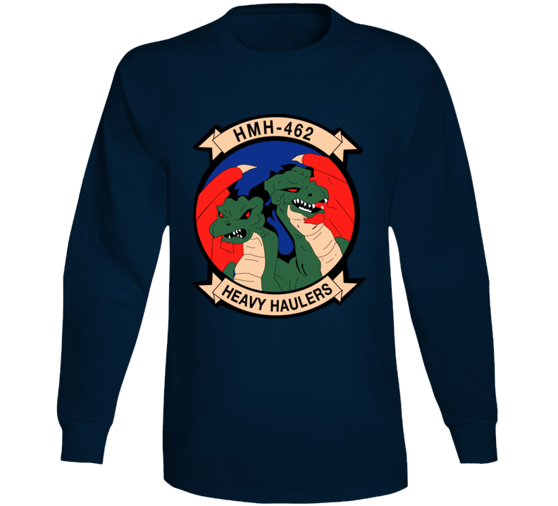 Usmc - Marine Heavy Helicopter Squadron 462 Wo Txt Long Sleeve