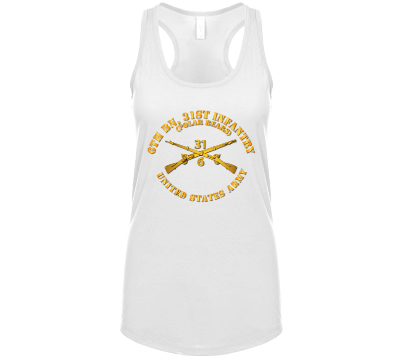 Army - 6th Bn 31st Infantry Regt - Polar Bears - Infantry Br Ladies Tanktop