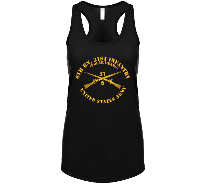 Army - 6th Bn 31st Infantry Regt - Polar Bears - Infantry Br Ladies Tanktop