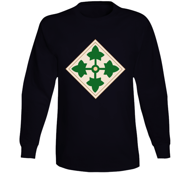  Army - 4th Infantry Division Wo Txt Long Sleeve