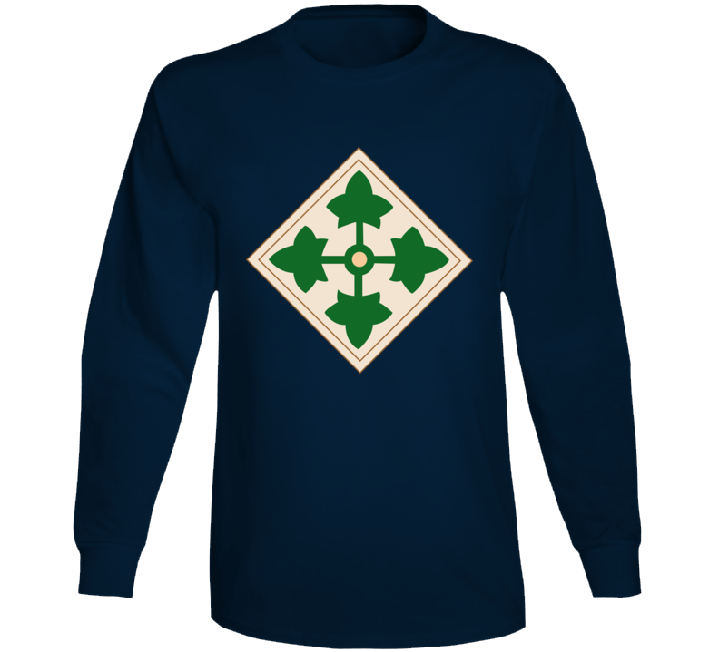  Army - 4th Infantry Division Wo Txt Long Sleeve