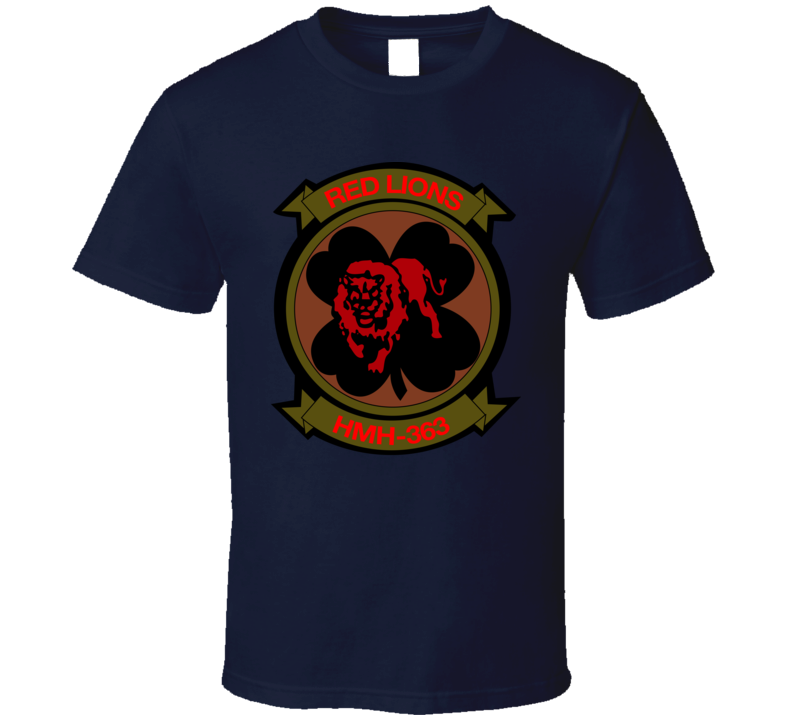 Usmc - Marine Heavy Helicopter Squadron 363 Wo Txt T Shirt