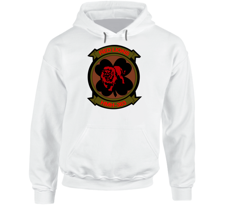 Usmc - Marine Heavy Helicopter Squadron 363 Wo Txt Hoodie