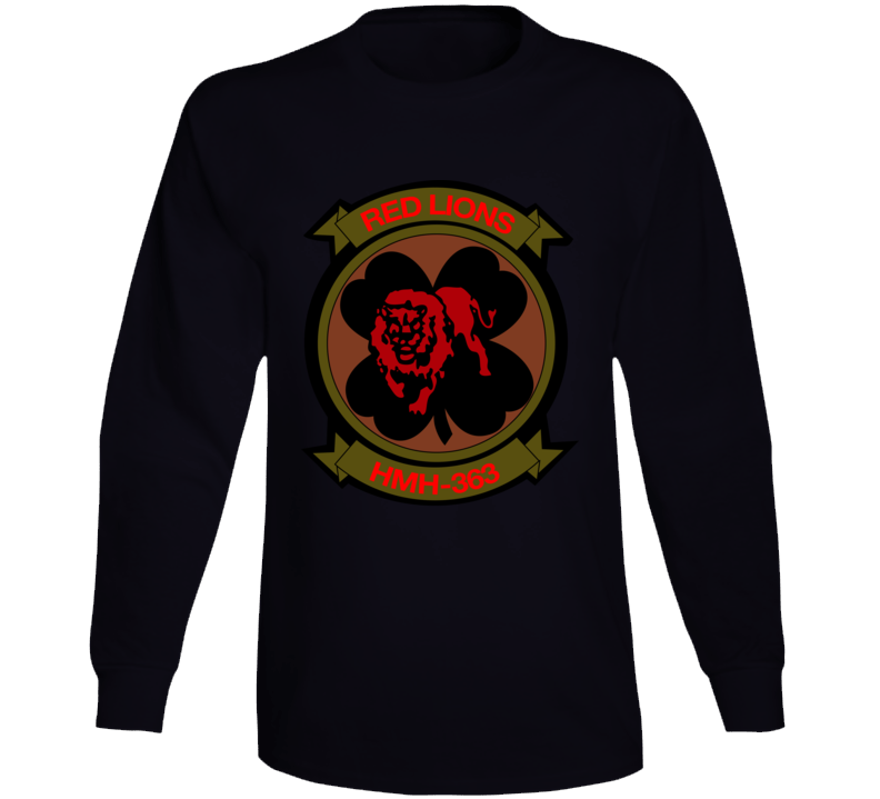 Usmc - Marine Heavy Helicopter Squadron 363 Wo Txt Long Sleeve