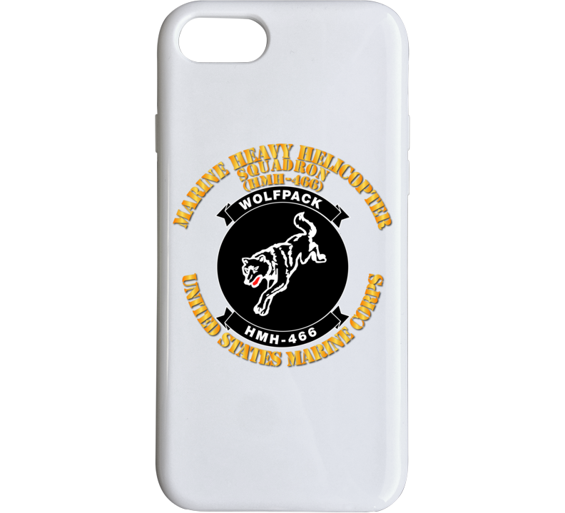 USMC - Marine Heavy Helicopter Squadron 466 - Single wolf Phone Case