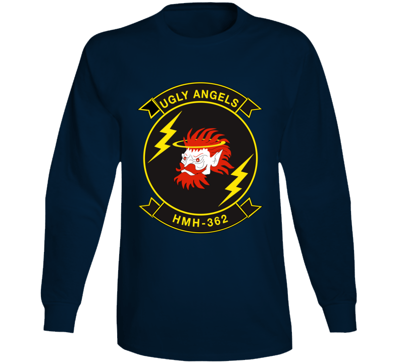 Usmc - Marine Heavy Helicopter Squadron 362 Wo Txt Long Sleeve