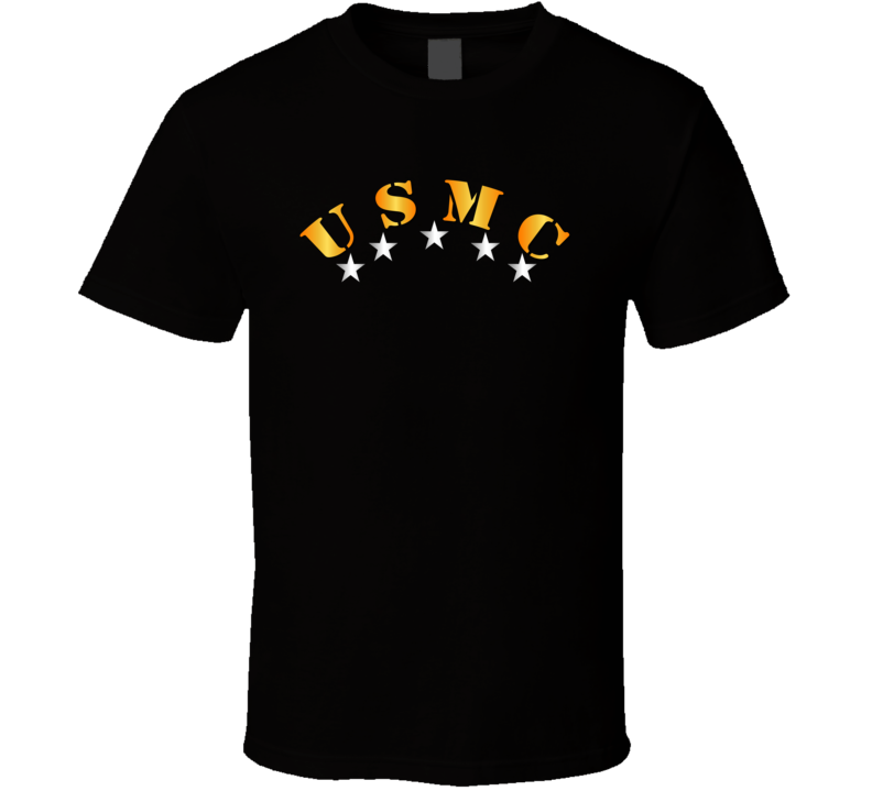 Usmc - Usmc W Silver Stars T Shirt