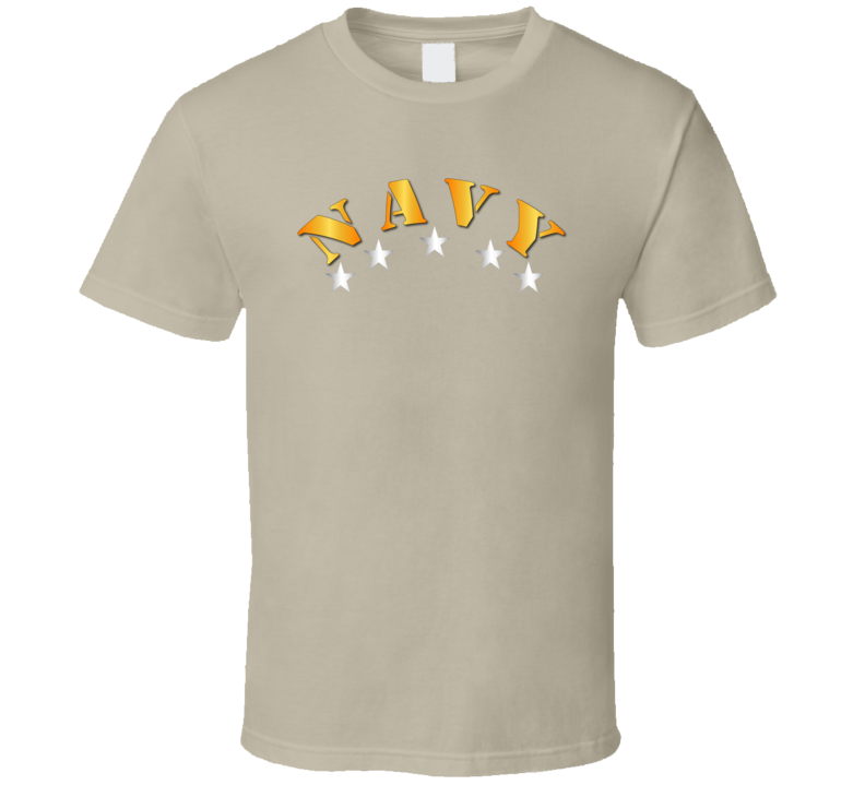 Navy -  Navy W Silver Stars T Shirt
