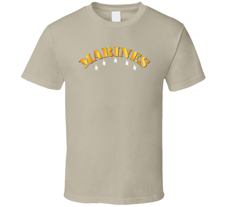 Marines - Marines W Silver Stars T Shirt