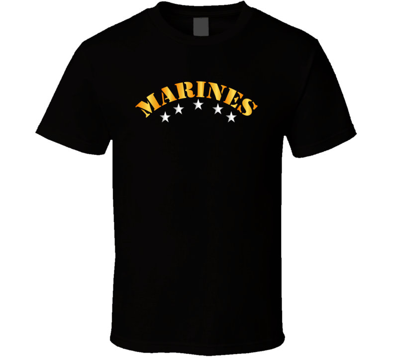 Marines - Marines W Silver Stars T Shirt