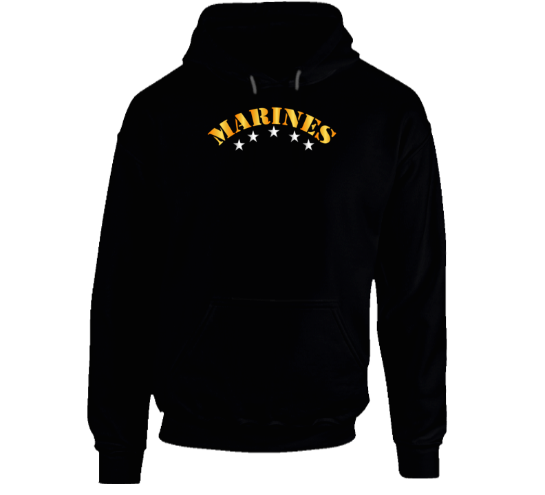 Marines - Marines W Silver Stars Hoodie