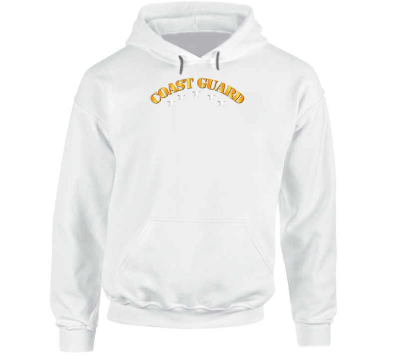 Coast Guard - Coast Guard W Silver Stars Hoodie