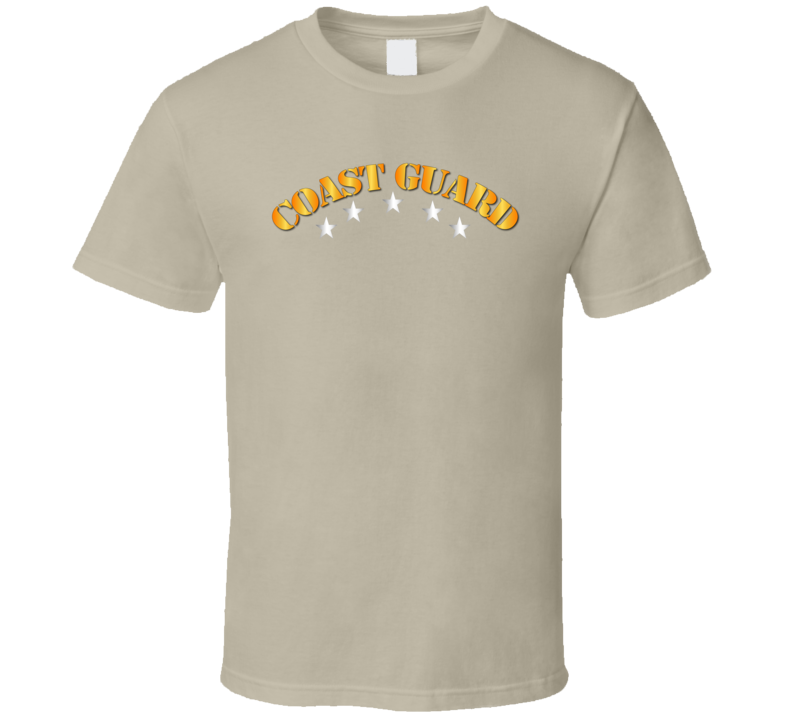 Coast Guard - Coast Guard W Silver Stars T Shirt