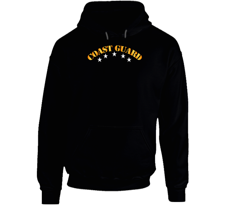 Coast Guard - Coast Guard W Silver Stars Hoodie