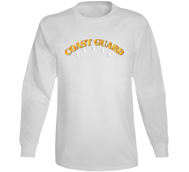 Coast Guard - Coast Guard W Silver Stars Long Sleeve