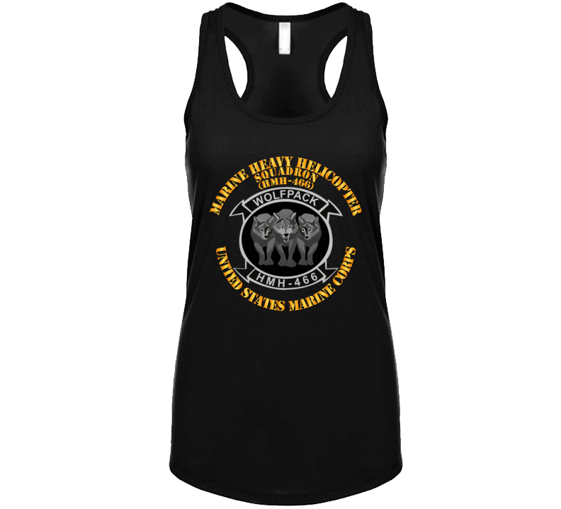 USMC - Marine Heavy Helicopter Squadron 466 - 3 Wolves T Shirt