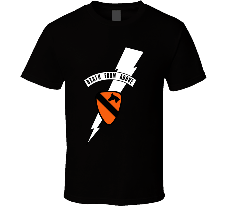 Army - 1st Cavalry Div - Death Card - Vn Wo Txt T Shirt