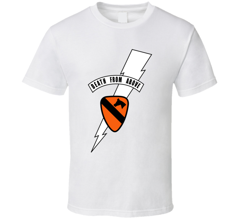 Army - 1st Cavalry Div - Death Card - Vn Wo Txt T Shirt