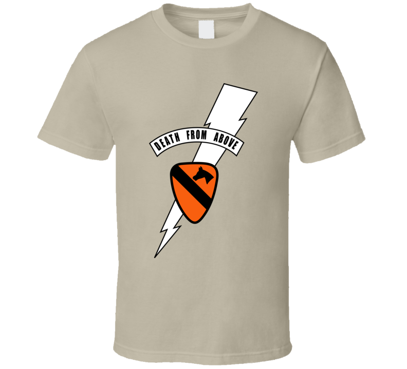 Army - 1st Cavalry Div - Death Card - Vn Wo Txt T Shirt