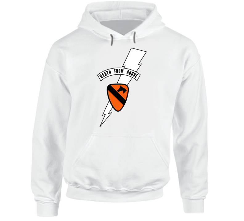 Army - 1st Cavalry Div - Death Card - Vn Wo Txt Hoodie