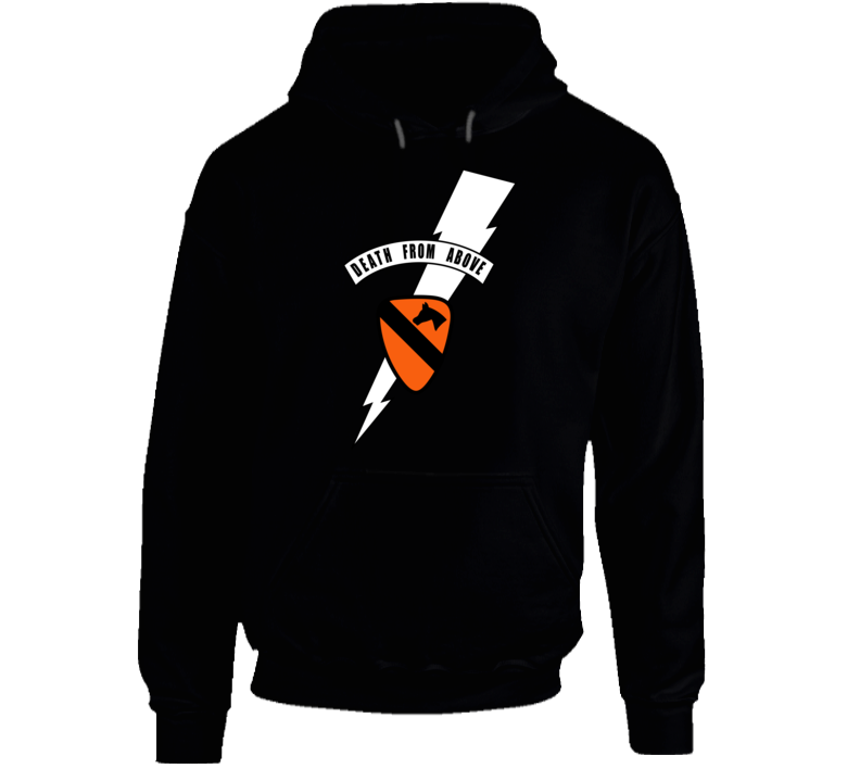 Army - 1st Cavalry Div - Death Card - Vn Wo Txt Hoodie