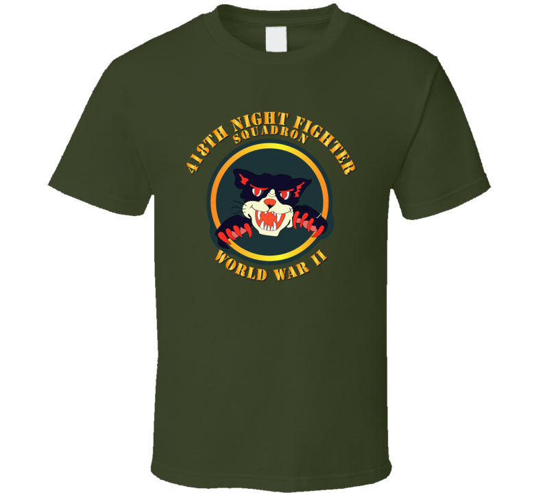 Aac - 418th Night Fighter Squadron - 2nd Ver - Wwii T Shirt