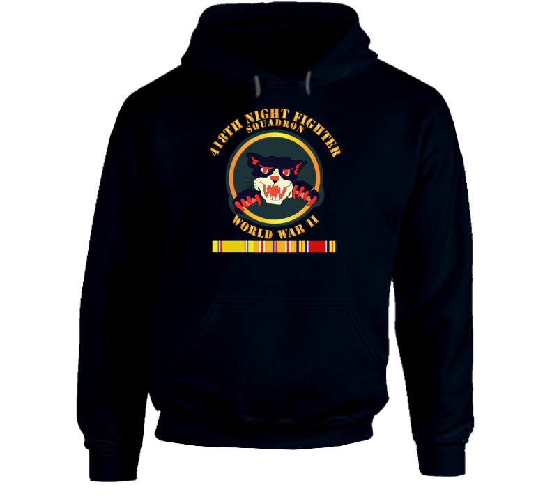 Aac - 418th Night Fighter Squadron - 2nd Ver - Wwii W Svc Hoodie