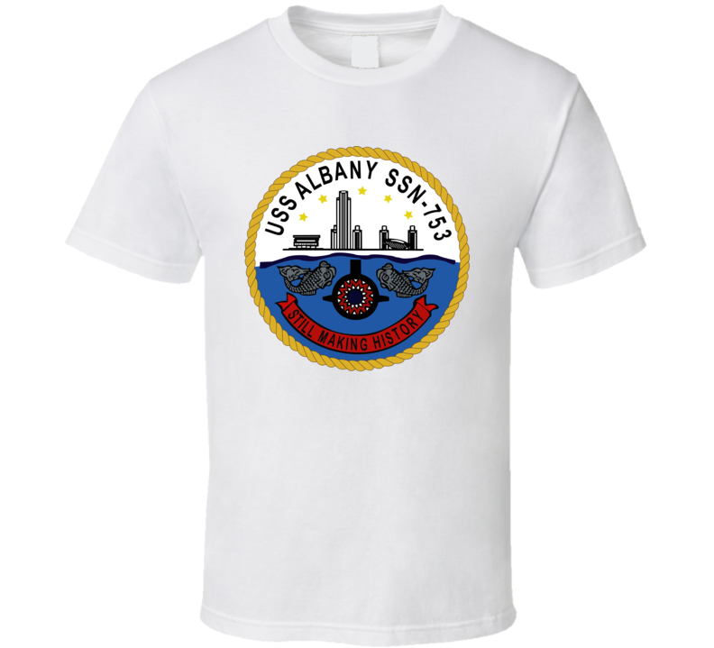Navy - Uss Albany (ssbn 753) Wo Txt T Shirt