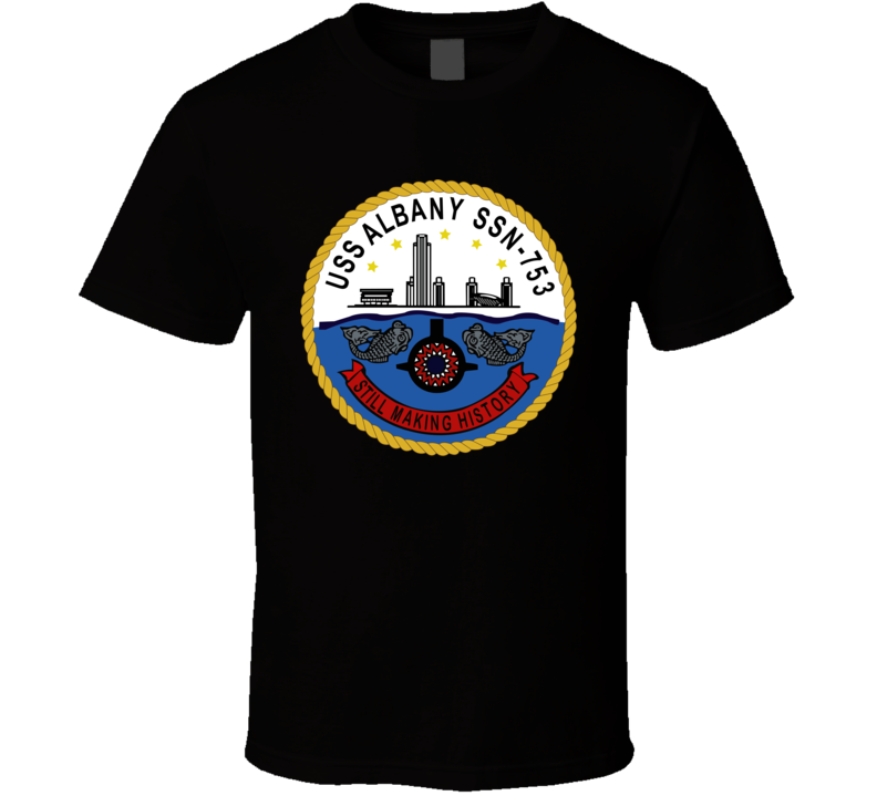 Navy - Uss Albany (ssbn 753) Wo Txt T Shirt