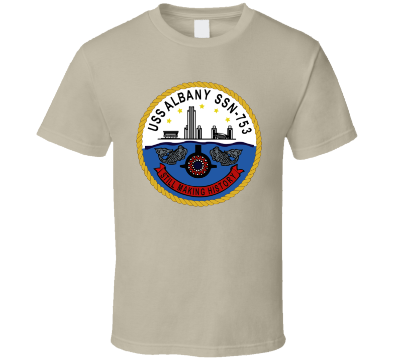 Navy - Uss Albany (ssbn 753) Wo Txt T Shirt