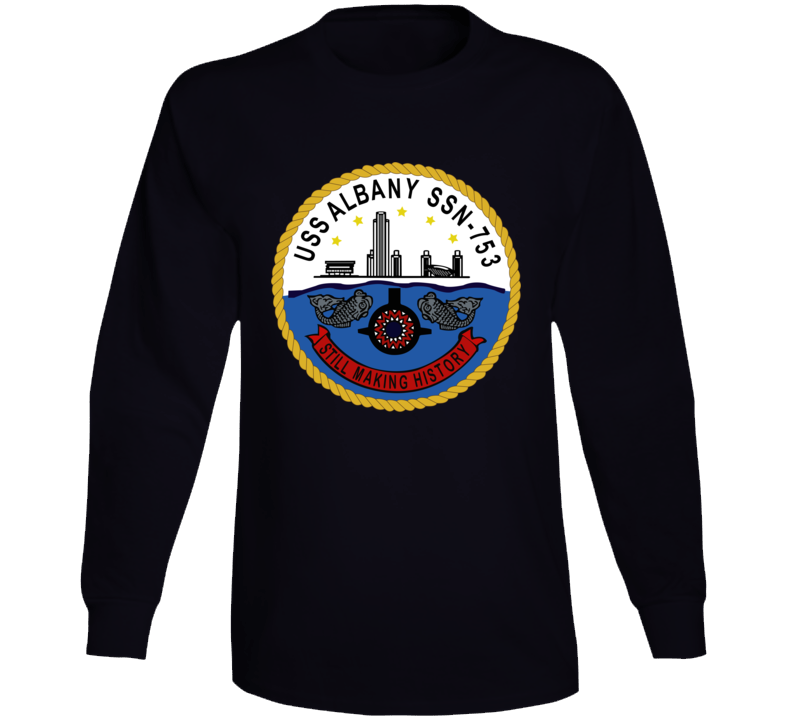 Navy - Uss Albany (ssbn 753) Wo Txt Long Sleeve