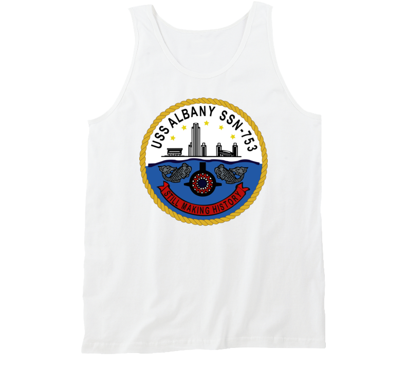 Navy - Uss Albany (ssbn 753) Wo Txt Tanktop