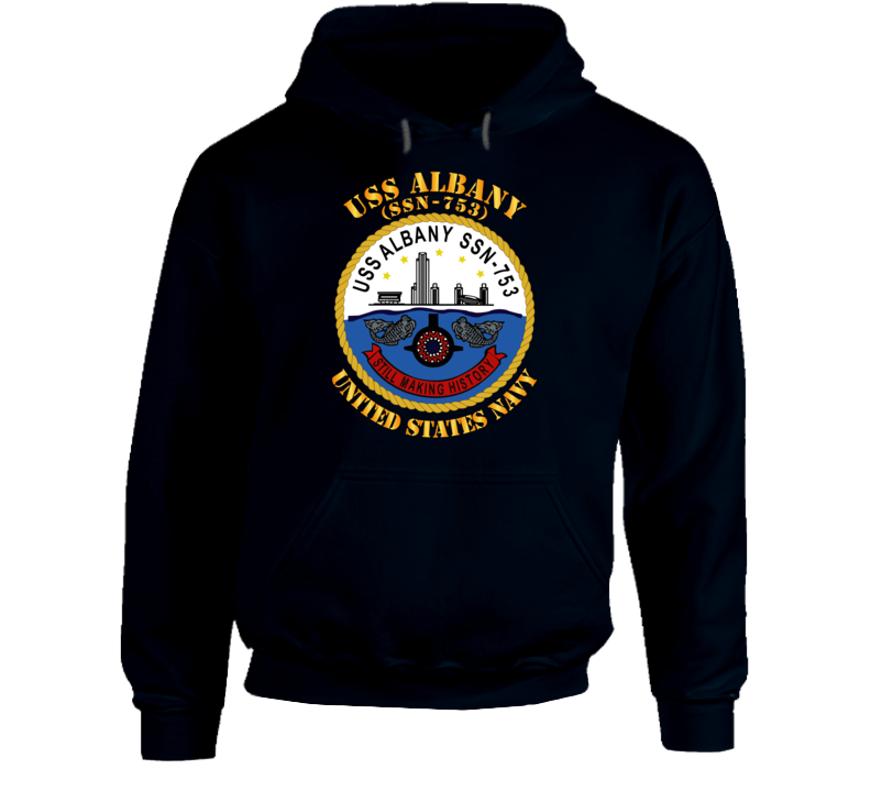 Navy - Uss Albany (ssbn 753) Hoodie