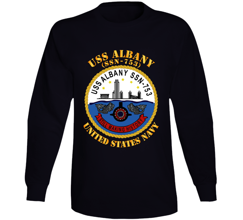 Navy - Uss Albany (ssbn 753) Long Sleeve