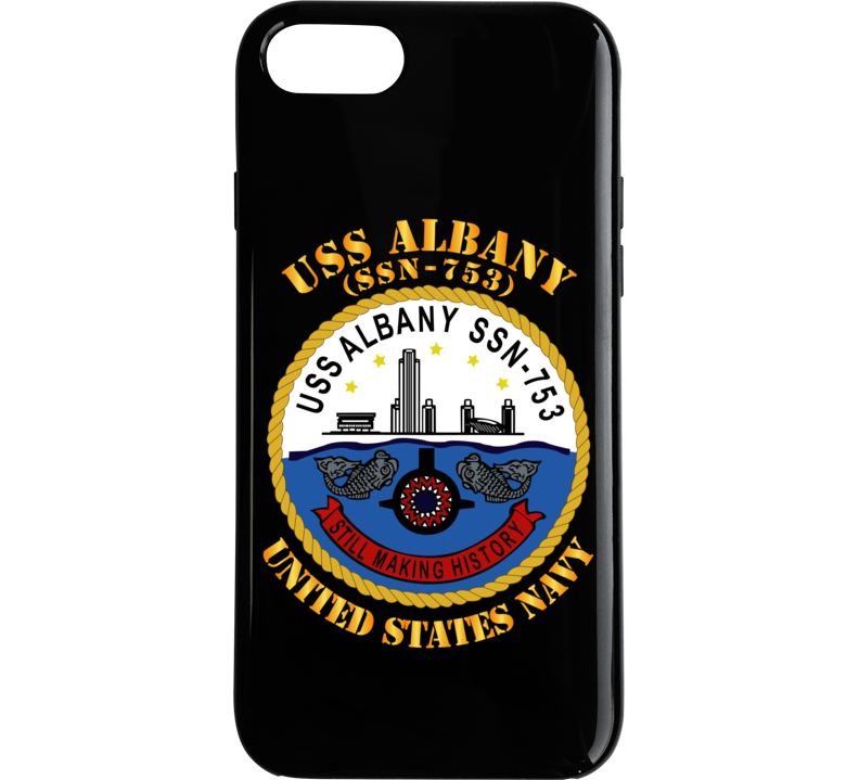 Navy - Uss Albany (ssbn 753) Phone Case