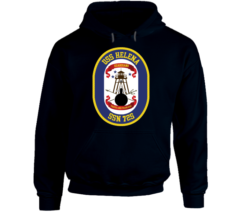 Navy - Uss Helena (ssbn 725) Wo Txt Hoodie